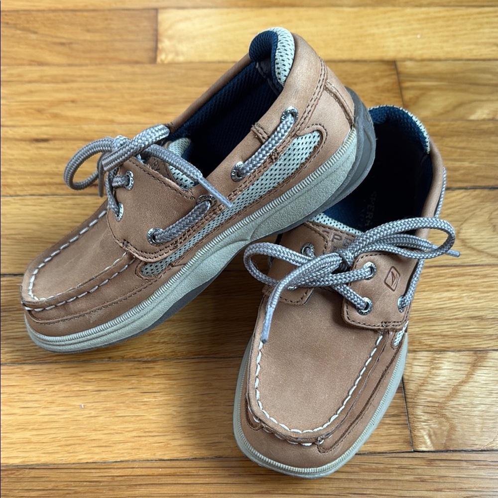 Kids Brown Sperry Top-Sider Boat Shoes 13 M